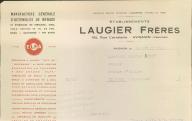 Manufacture générale d'ustensiles de ménage, établissements Laugier frères à Avignon, 1941.