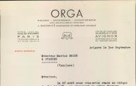 Société Orga, biologie, opothérapie, chimiothérapie à Avignon, vers 1950.