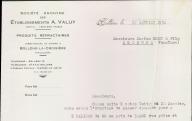 Société annonyme des établissements A. Valuy, produits réfractaires, Bollène, 1950.