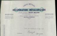 Vieux métaux, récupération métallurgique, établissements Jean Milesi, Isle-sur-la Sorgue.