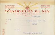 Conserveries du Midi, Sarrians, 1949.