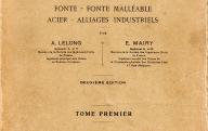 Traité pratique de fonderie.	Paris, 1921.