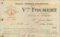 Huiles, denrées coloniales Vve Foubert, Avignon, 1913.