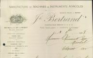 Manufacture de machines et instruments agricoles Jh. Bertrand. Avignon, 1918.