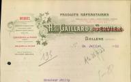 Produits réfractaires H. de Gaillard. Bollène, 1923.