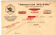 Produits Mutol, Jean Allauzen et Cie. Avignon, 1933.