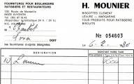 Fournitures pour boulangers, patissiers et restaurateurs H. Mounier. Avignon, 1986.