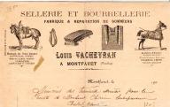 Sellerie et bourrellerie Louis Vacheyran. Montfavet, 1913.