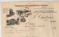 Fabrique d'huiles et de savons Chabrier F à Avignon, 1904.
